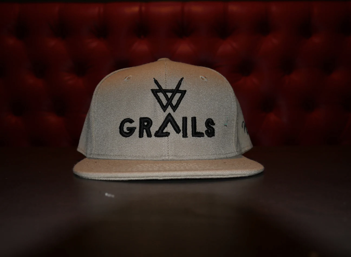 Grails Snapback – Khaki & Black