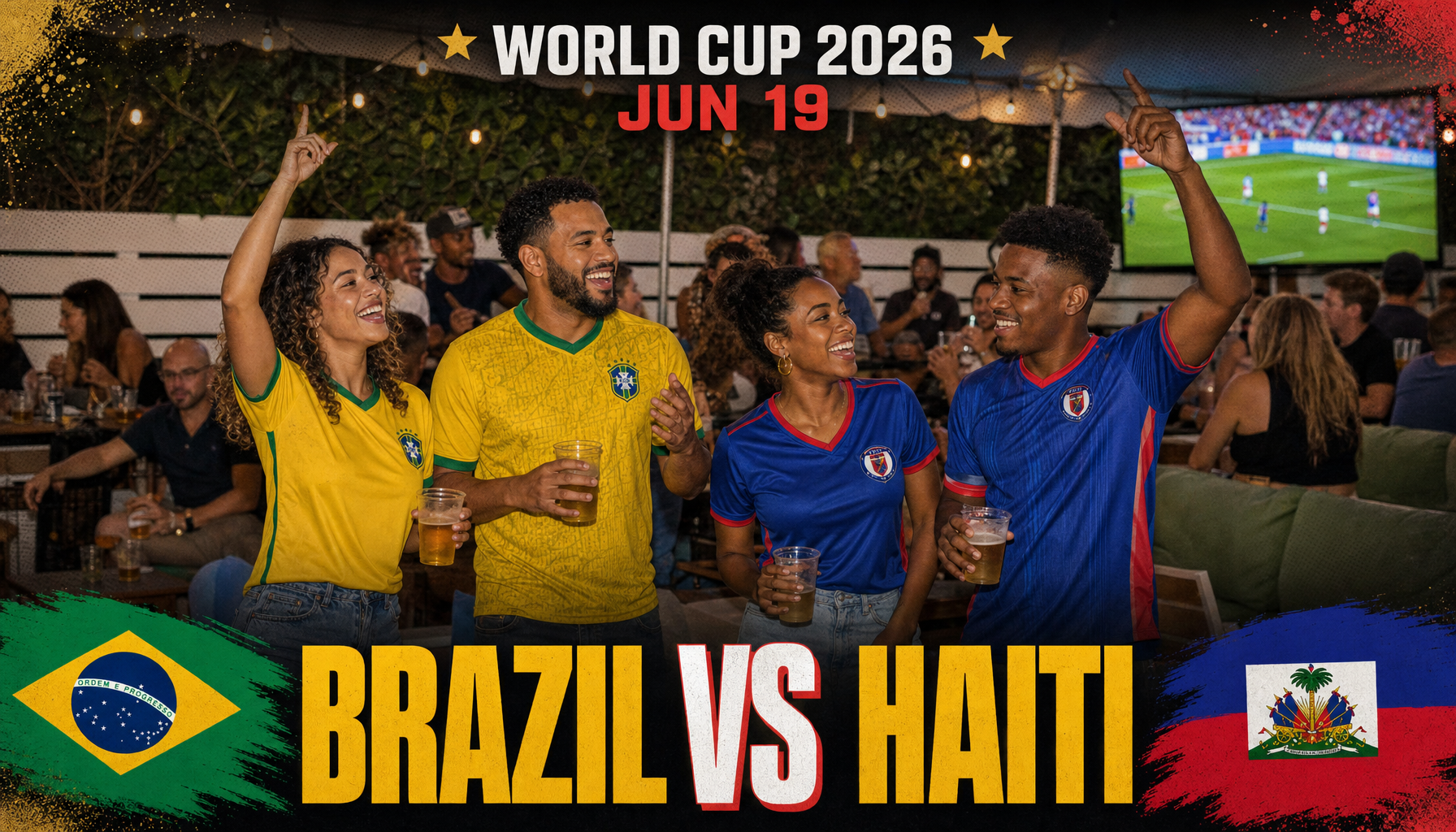 FIFA World Cup: Brazil vs Haiti Watch Party - #1 Rated Wynwood Bar | Wynwood Restaurant & Sports Bar - Grails Miami