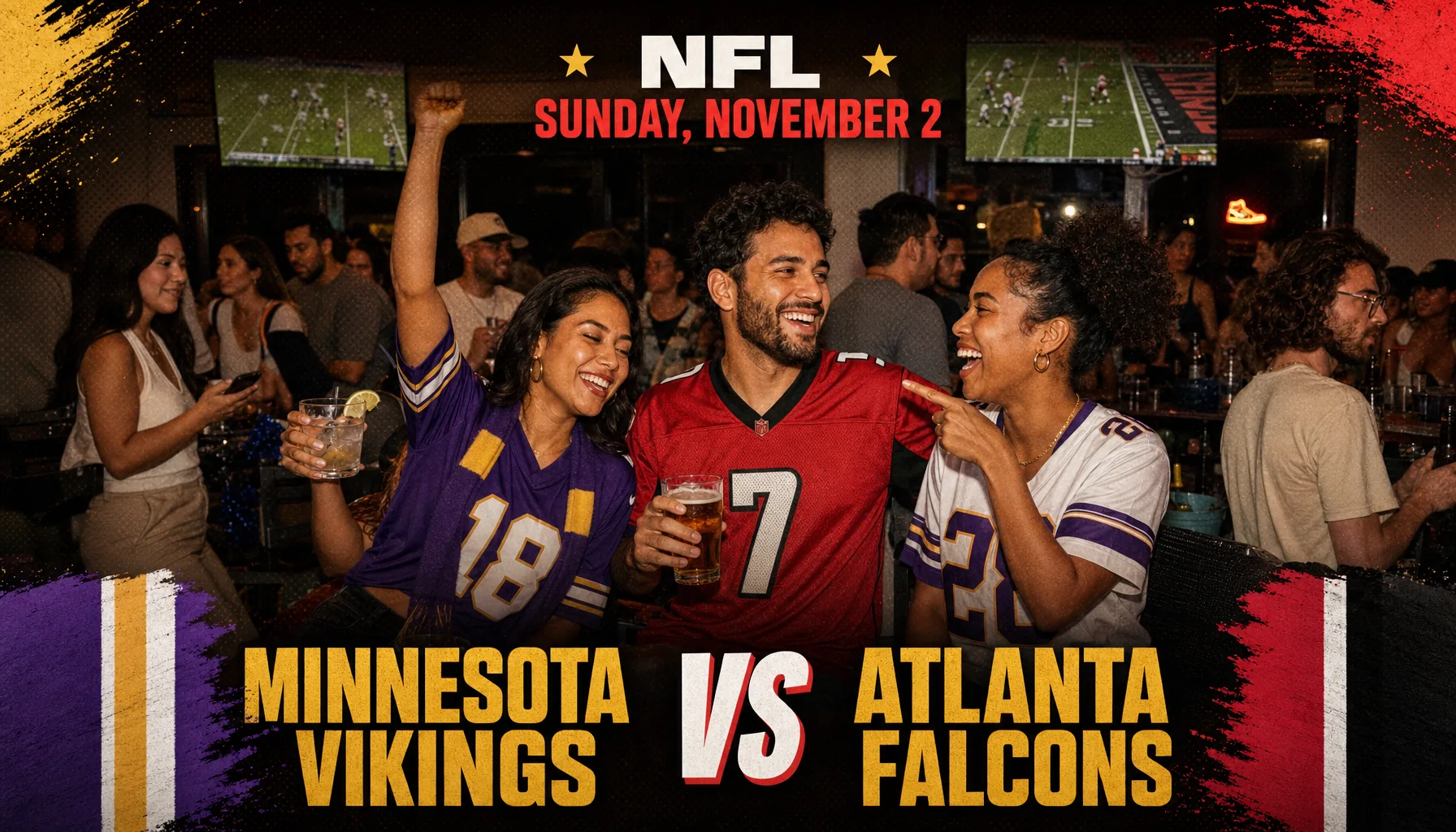 Falcons at Vikings - #1 Rated Wynwood Bar | Wynwood Restaurant